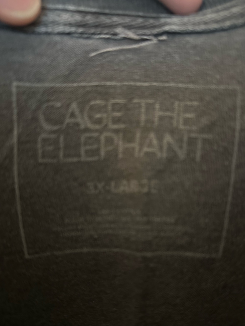 Cage The Elephant Neon Pill 2024 Tour T-Shirt 3XL Faded Black Graphic Tee - Picture 3 of 4